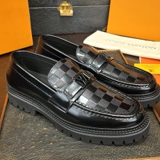 [홍콩명품.LOUIS VUITTON] 루이비통 25SS 로고 다미에 Archlight 레더 가죽 구두 로퍼 (블랙), SE4694, S1, 명품스니커즈,운동화,구두,로퍼,하이탑,신발