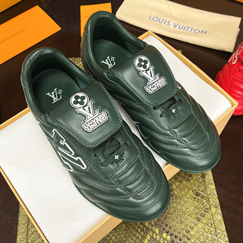 [홍콩명품.LOUIS VUITTON] 루이비통 25SS 로고 LV 풋프린트 풋볼 트레이너 1AHDOR (그린), SE4699, S1, 명품스니커즈,운동화,구두,로퍼,하이탑,신발