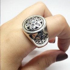 [가격문의][홍콩명품.Chrome Hearts] 크롬하츠 25SS 로고 GOOD ART 925실버 링 반지, ET2845, CR1, 홍콩명품의류,구매대행,온라인명품