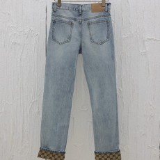 [홍콩명품.Gucci] 구찌 25SS 로고 데님 팬츠 진 청바지 (연청), BM20247, KB, 홍콩명품의류,구매대행,온라인명품