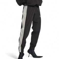 [홍콩명품.BALENCIAGA] 발렌시아가 25SS 로고 자수 4선 조거 팬츠 바지 (블랙), BM20250, KB, 홍콩명품의류,구매대행,온라인명품