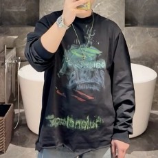 [홍콩명품.BALENCIAGA] 발렌시아가 25SS 로고 그래픽 프린트 긴팔 티셔츠 (블랙), BM20256, KB, 홍콩명품의류,구매대행,온라인명품