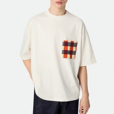 [홍콩명품.BOTTEGA VENETA] 보테가베네타 25SS 로고 체크 포켓 반팔 티셔츠 (2컬러), BM20257, KB, 홍콩명품의류,구매대행,온라인명품