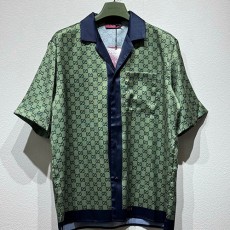 [홍콩명품.Gucci] 구찌 25SS 로고 GG수프림 파자마 반팔 티셔츠 + 쇼츠 반바지 상하의 세트 (그린), BM20265, KB, 홍콩명품의류,구매대행,온라인명품