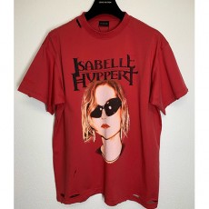 [홍콩명품.BALENCIAGA] 발렌시아가 25SS 로고 ISABELL HYPPERT 반팔 티셔츠 (레드), BM20325, JL, 홍콩명품의류,구매대행,온라인명품