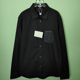 [홍콩명품.LOEWE] 로에베 25SS 로고 포켓 남방 셔츠 (블랙), BM20337, JL, 홍콩명품의류,구매대행,온라인명품