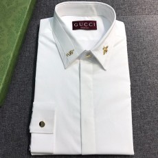 [홍콩명품.Gucci] 구찌 25SS 로고 자수 포플린 남방 셔츠 (화이트), BM20410, JQ, 홍콩명품의류,구매대행,온라인명품