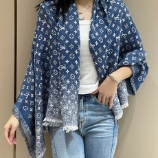 [홍콩명품.LOUIS VUITTON] 루이비통 25SS 로고 모노그램 데님 Gradient 140-140 스카프 머플러, ET2983, JX, 홍콩명품의류,구매대행,온라인명품