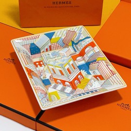 [홍콩명품.Hermes] 에르메스 25SS 로고 패턴 접시 그릇 재털이 17cm (오렌지), ET3004, JX, 홍콩명품의류,구매대행,온라인명품