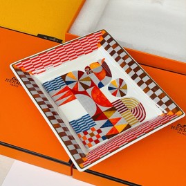 [홍콩명품.Hermes] 에르메스 25SS 로고 패턴 접시 그릇 재털이 17cm (레드), ET3006, JX, 홍콩명품의류,구매대행,온라인명품