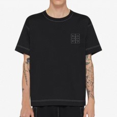 [홍콩명품.GIVENCHY] 지방시 25SS 로고 4G 자수 반팔 티셔츠 (블랙), BM20540, JL, 홍콩명품의류,구매대행,온라인명품