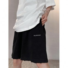 [홍콩명품.BALENCIAGA] 발렌시아가 25SS 로고 스터드 장식 쇼츠 반바지 (블랙), BM20564, JL, 홍콩명품의류,구매대행,온라인명품