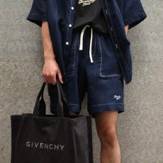[홍콩명품.GIVENCHY] 지방시 25SS 로고 자수 데님 쇼츠 반바지 (블루), BM20567, JL, 홍콩명품의류,구매대행,온라인명품