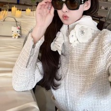 [홍콩명품.CHANEL] 샤넬 25SS 로고 여성 후드 트위드 자켓 (화이트), BM20582, PG, 홍콩명품의류,구매대행,온라인명품