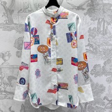 [홍콩명품.LOUIS VUITTON] 루이비통 25SS 로고 여성 남방 셔츠 1AHGGS (2컬러), BM20590, GBG, 홍콩명품의류,구매대행,온라인명품