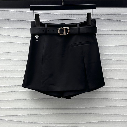 [홍콩명품,Christian Dior] 디올 25SS 로고 여성 CD벨트 미니 스커트 (블랙), BM20604, GBG, 홍콩명품의류,구매대행,온라인명품