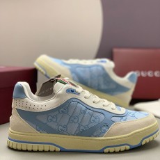 [홍콩명품.Gucci] 구찌 25SS 로고 RE-WEB 스니커즈 운동화 (스카이블루), SE4765, PMD, 명품스니커즈,운동화,구두,로퍼,하이탑,신발