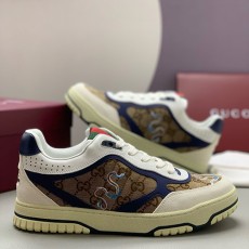 [홍콩명품.Gucci] 구찌 25SS 로고 RE-WEB 스니커즈 운동화 (브라운), SE4766, PMD, 명품스니커즈,운동화,구두,로퍼,하이탑,신발