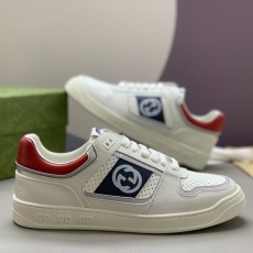 [홍콩명품.Gucci] 구찌 25SS 로고 ACE 스니커즈 운동화 (화이트-네이비), SE4767, PMD, 명품스니커즈,운동화,구두,로퍼,하이탑,신발