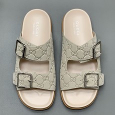 [홍콩명품.Gucci] 구찌 25SS 로고 GG수프림 레더 가죽 샌들 슬리퍼 (8컬러), SE4773, PMD, 명품스니커즈,운동화,구두,로퍼,하이탑,신발