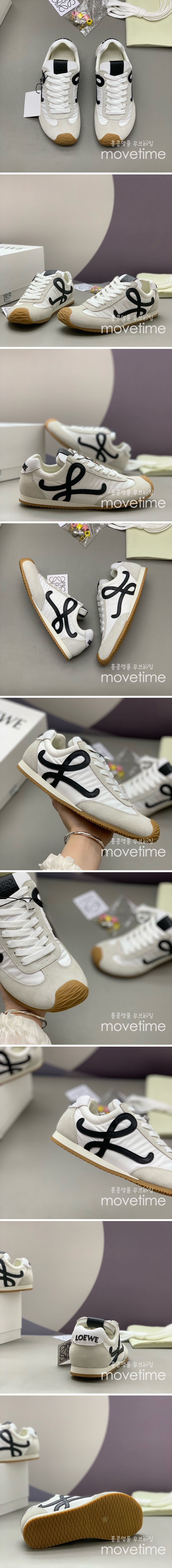 [홍콩명품.LOEWE] 로에베 25SS 로고 남여 BALLET 2.0 스니커즈 운동화 (화이트), SE4801, PMD, 명품스니커즈,운동화,구두,로퍼,하이탑,신발