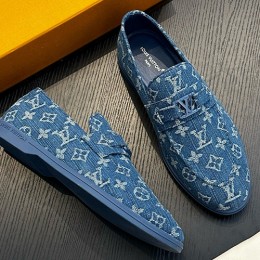 [홍콩명품.LOUIS VUITTON] 루이비통 25SS 로고 모노그램 구두 로퍼 (데님), SE4809, S2, 명품스니커즈,운동화,구두,로퍼,하이탑,신발