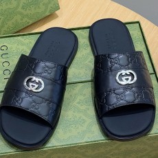 [홍콩명품.Gucci] 구찌 25SS 로고 GG수프림 레더 가죽 샌들 슬리퍼 (5컬러), SE4856, S2, 명품스니커즈,운동화,구두,로퍼,하이탑,신발