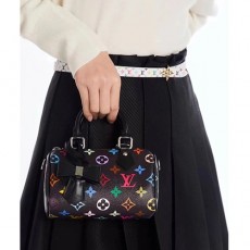 [홍콩명품.LOUIS VUITTON] 루이비통 25SS 로고 모노그램 x 무라카미 타카시 나노 스피디 멀티컬러 누아 M13406 (블랙), BGM4695, BDA, 홍콩명품가방,명품쇼핑몰,크로스백,핸드백,구매대행