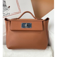 [홍콩명품.Hermes] 에르메스 25SS 로고 24/24 미니 토트백 핸드백 (브라운-은장), BGM4714, BDA, 홍콩명품가방,명품쇼핑몰,크로스백,핸드백,구매대행