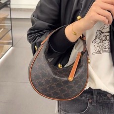 [홍콩명품.CELINE] 셀린느 25SS 로고 TEEN LULU 핸드백 호보백 (브라운), BGM4763, BDA, 홍콩명품가방,명품쇼핑몰,크로스백,핸드백,구매대행