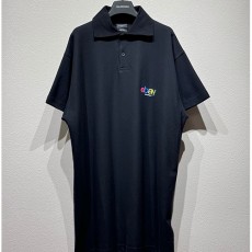 [홍콩명품.BALENCIAGA] 발렌시아가 25SS 로고 EBAY 자수 카라 폴로 반팔 티셔츠 (블랙), BM20722, KB, 홍콩명품의류,구매대행,온라인명품