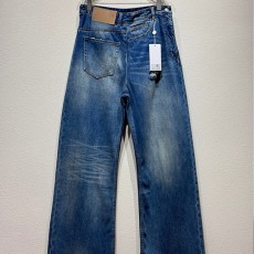 [홍콩명품.Maison Margiela] 메종마르지엘라 25SS 로고 빈티지 오버핏 데님 팬츠 진 청바지 (2컬러), BM20750, KB, 홍콩명품의류,구매대행,온라인명품