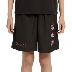 [홍콩명품.Gucci] 구찌 25SS 로고 프린트 쇼츠 반바지 (블랙), BM20758, KB, 홍콩명품의류,구매대행,온라인명품