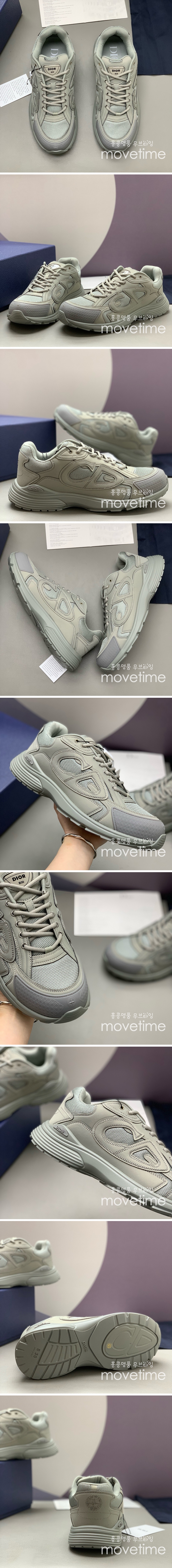 [홍콩명품,Christian Dior] 디올 25SS 로고 B30 스니커즈 운동화 (그레이), SE4944, PMD, 명품스니커즈,운동화,구두,로퍼,하이탑,신발
