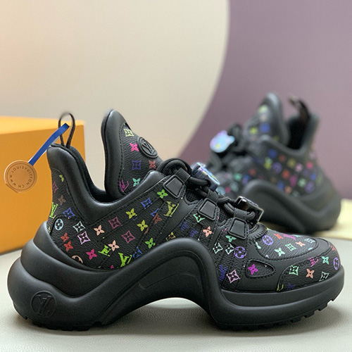 [홍콩명품.LOUIS VUITTON] 루이비통 25SS 로고 여성 모노그램 아치라이트 스니커즈 운동화 (블랙), SE4946, PMD, 명품스니커즈,운동화,구두,로퍼,하이탑,신발