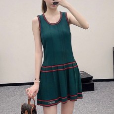 [홍콩명품.Gucci] 구찌 25SS 로고 여성 니트 탑 원피스 (그린), BM20867, TBG, 홍콩명품의류,구매대행,온라인명품
