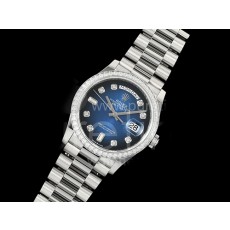 [홍콩명품. ROLEX] 로렉스 데이데이트 36mm 다이아몬드 베젤 블루 다이얼