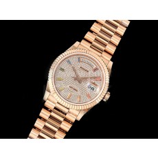 [홍콩명품. ROLEX] 로렉스 롤렉스 데이데이트 36mm 로즈골드 다이아몬드 다이얼