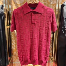 [홍콩명품.D&G] 돌체앤가바나 25SS 로고 패턴 카라 폴로 니트 반팔 티셔츠 (2컬러), BM20897, JU, 홍콩명품의류,구매대행,온라인명품