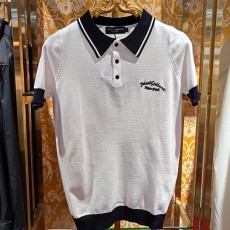 [홍콩명품.D&G] 돌체앤가바나 25SS 로고 자수 카라 폴로 니트 반팔 티셔츠 (2컬러), BM20902, JU, 홍콩명품의류,구매대행,온라인명품