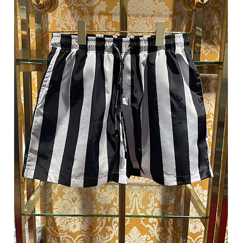 [홍콩명품.D&G] 돌체앤가바나 25SS 로고 스트라이프 쇼츠 반바지 (블랙-화이트), BM20908, JU, 홍콩명품의류,구매대행,온라인명품