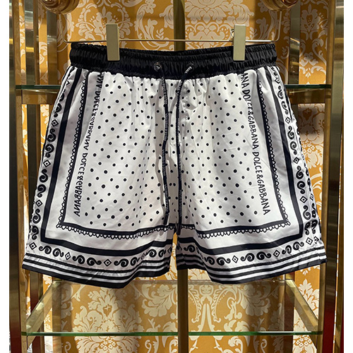 [홍콩명품.D&G] 돌체앤가바나 25SS 로고 패턴 쇼츠 반바지 (화이트), BM20909, JU, 홍콩명품의류,구매대행,온라인명품