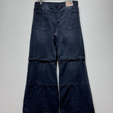 [홍콩명품.BALENCIAGA] 발렌시아가 25SS 로고 오버핏 데님 팬츠 진 청바지 (블랙), BM20940, KB, 홍콩명품의류,구매대행,온라인명품