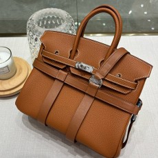 [홍콩명품.Hermes] 에르메스 25SS 로고 Birkin25 토트백 핸드백 (브라운-은장), BGM4781, H3, 홍콩명품가방,명품쇼핑몰,크로스백,핸드백,구매대행