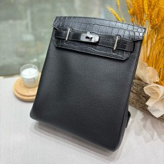 [홍콩명품.Hermes] 에르메스 25SS 로고 Hac a Dos 토트백 크로스백 (블랙-은장), BGM4782, H3, 홍콩명품가방,명품쇼핑몰,크로스백,핸드백,구매대행