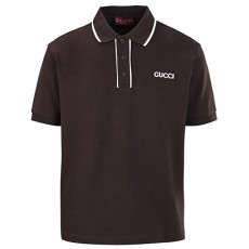 [홍콩명품.Gucci] 구찌 25SS 로고 카라 폴로 반팔 티셔츠 (브라운), BM20988, JU, 홍콩명품의류,구매대행,온라인명품