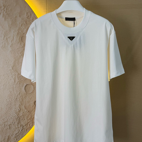 [홍콩명품,PRADA] 프라다 25SS 삼각로고 반팔 티셔츠 (2컬러), BM21010, JU, 홍콩명품의류,구매대행,온라인명품