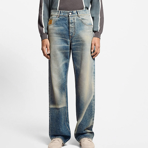 [홍콩명품.LOUIS VUITTON] 루이비통 25SS 로고 오버핏 데님 팬츠 진 청바지, BM21027, JU, 홍콩명품의류,구매대행,온라인명품