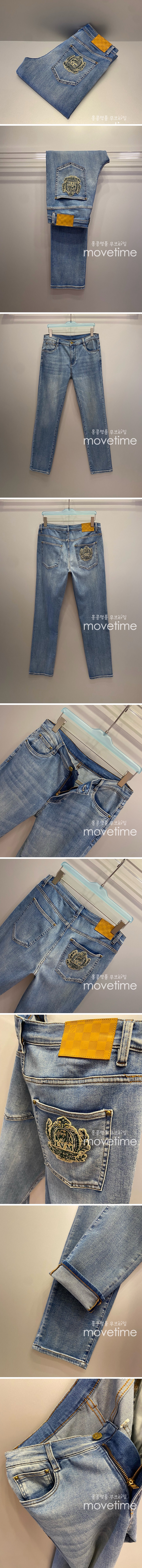 [홍콩명품.LOUIS VUITTON] 루이비통 25SS 로고 데님 팬츠 진 청바지, BM21029, JU, 홍콩명품의류,구매대행,온라인명품