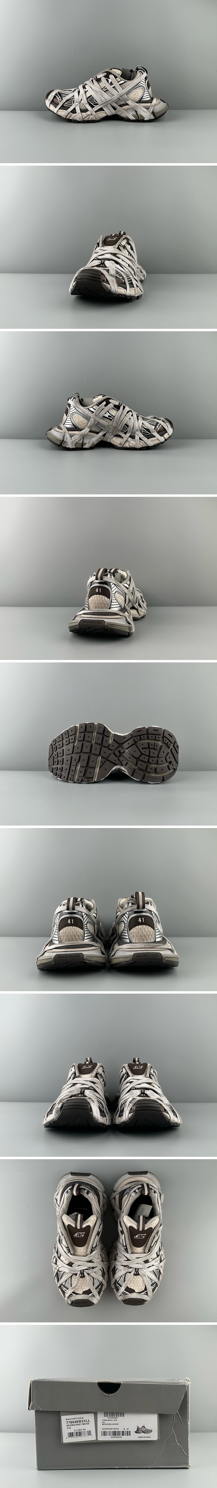 [홍콩명품.BALENCIAGA] 발렌시아가 25SS 로고 남여 3XL 스니커즈 운동화 (브라운), SE4988, S3, 명품스니커즈,운동화,구두,로퍼,하이탑,신발